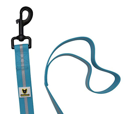 Weiche Hundeleine Neon von Hundefreund in Blau mit weichem PVC