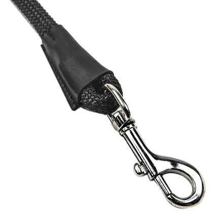 Hundeleine aus Kletterseil von Hundefreund in Schwarz, Detailansicht des 12 mm starken Seils