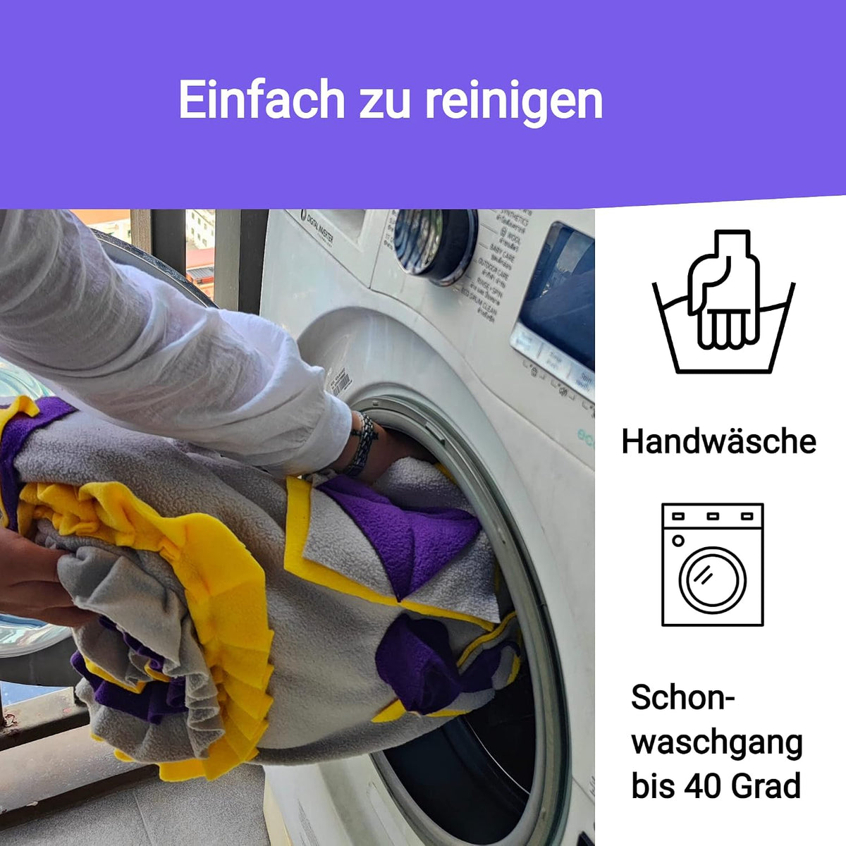 Schnüffelteppich von Hundefreund, gefaltet und leicht zu transportieren