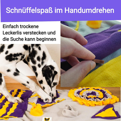 Schnüffelteppich von Hundefreund mit weicher Fleece-Oberseite