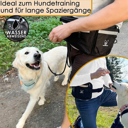 XXL-Leckerlitasche von Hundefreund in Schwarz beim Hundetraining