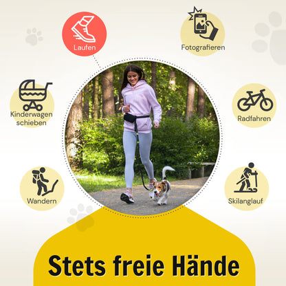 Joggingleine von Hundefreund in Grün für stets freie Hände beim Joggen