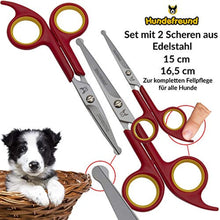 Hundeschere von Hundefreund mit Mikrozahnung, 15 cm