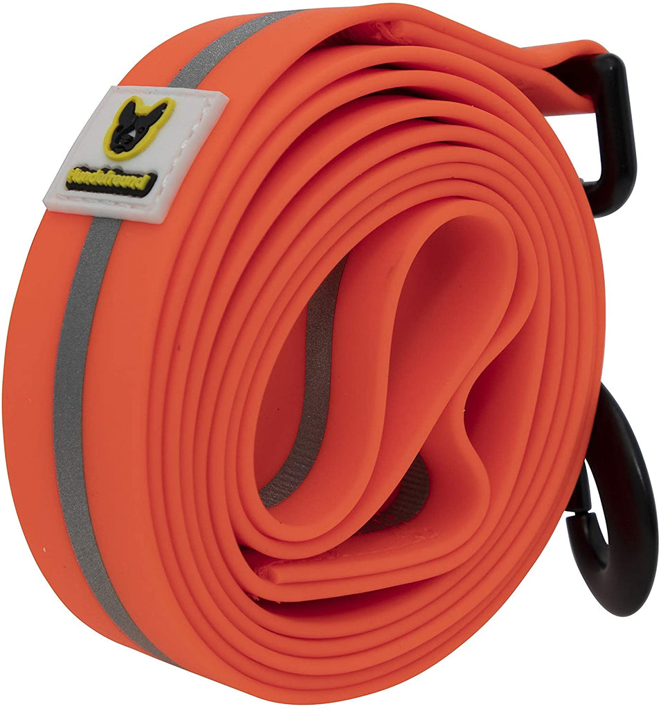 Weiche Hundeleine Neon von Hundefreund in Orange mit Neonfarbe