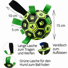 Hundefußball von Hundefreund mit Maßangabe von 15 cm Durchmesser